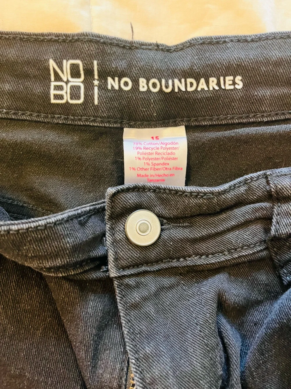 No Boundaries Black Denim Cuffed Women's Shorts